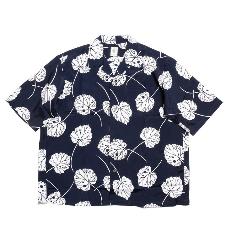 SOUTH2 WEST8 - S/S Open Collar Shirt - Leaf - SX678