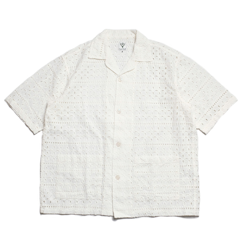 SOUTH2 WEST8 - Cabana Shirt - Cutwork Embroidery - SX701 – Sun