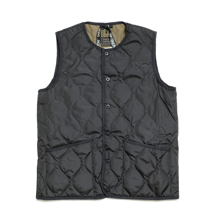 TAION - Military Crew Neck Button Down Vest - TO-004B2ML-1