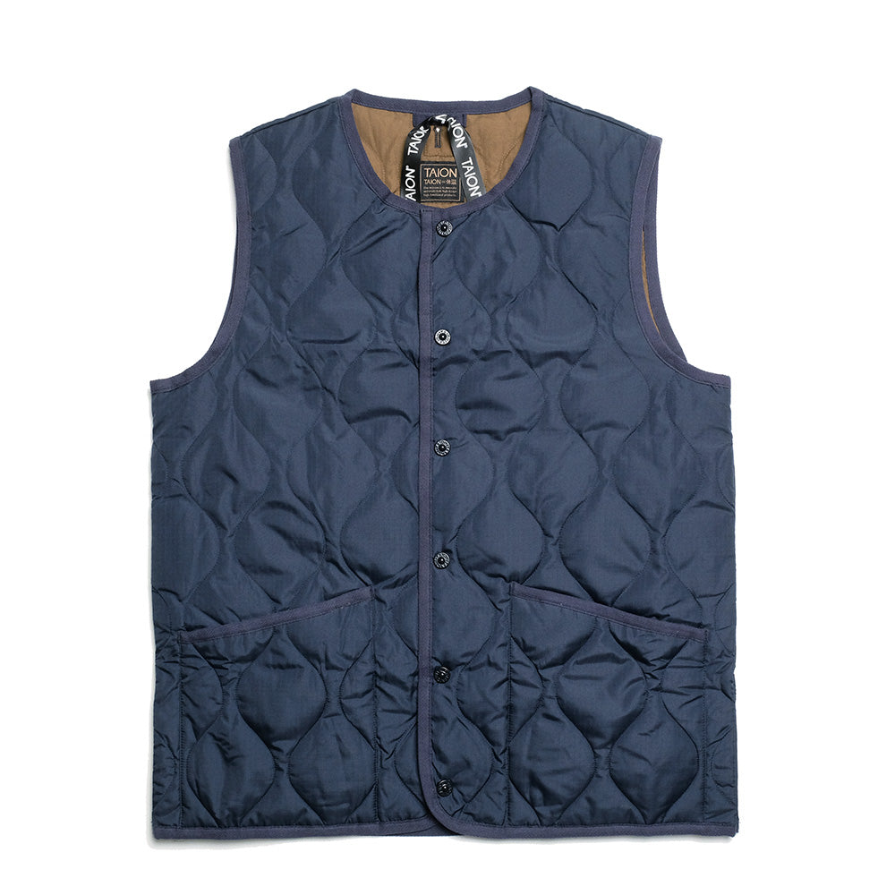 TAION - Military Crew Neck Button Down Vest - TO-004B2ML-1