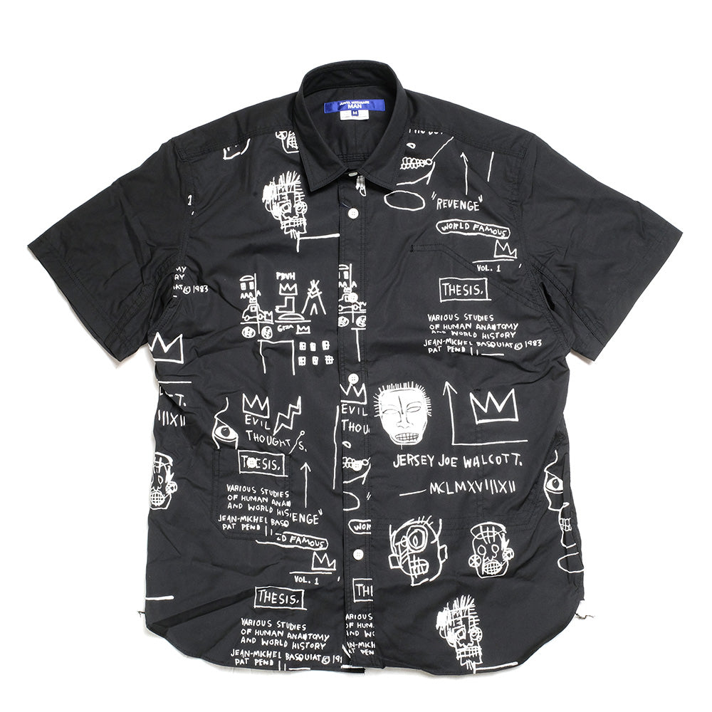 JUNYA WATANABE MAN Short Sleeve Shirt Jean-Michel Basquiat WK-B030-051