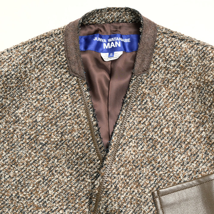 JUNYA WATANABE MAN - Wool Rayon Tweed Jacket - WN-J012-051