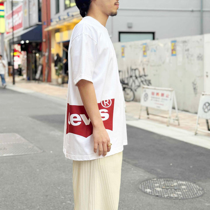 eYe JUNYA WATANABE MAN - 綿度詰天竺 製品プリントTシャツ - Levi’s Wネーム - WQ-T910-100