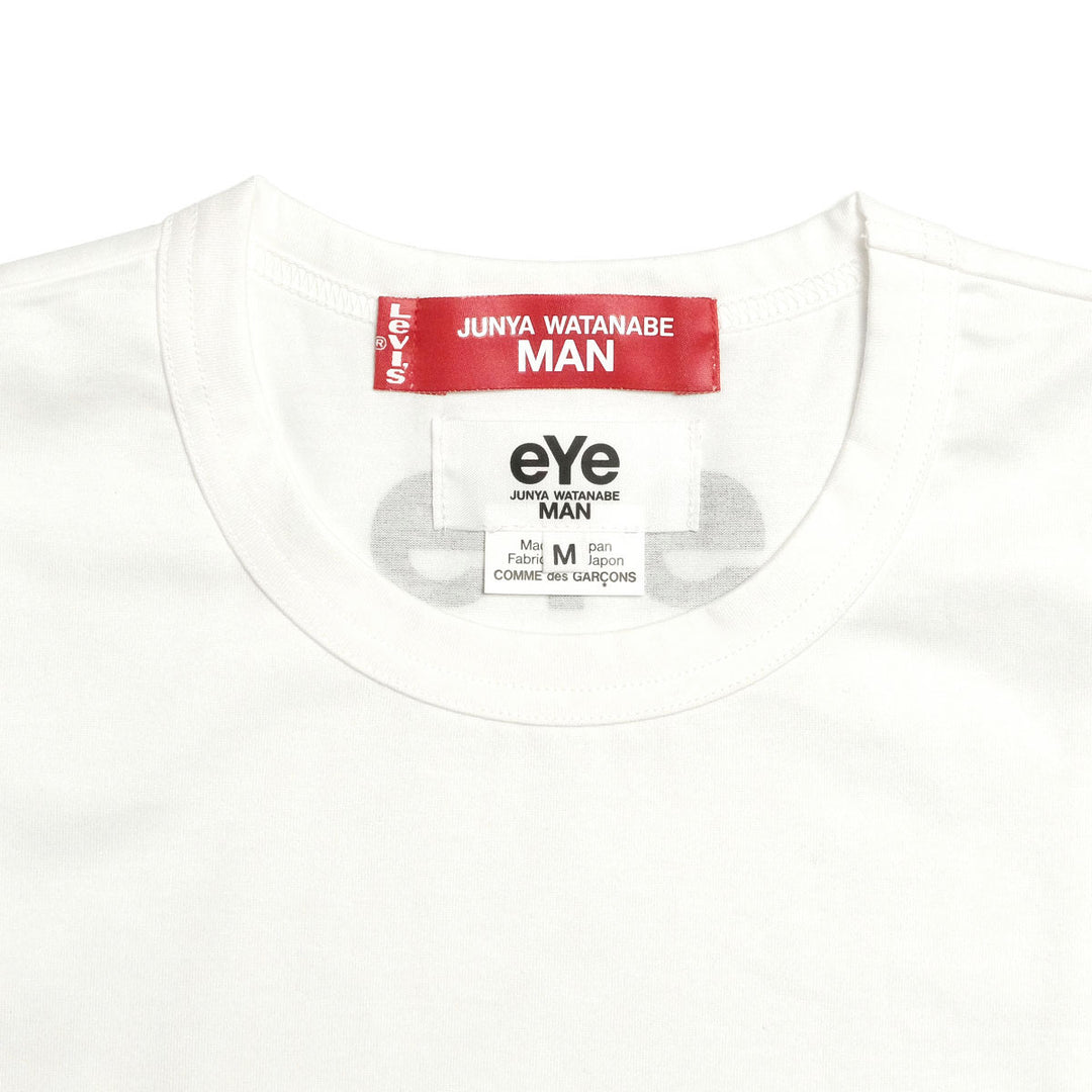eYe JUNYA WATANABE MAN - 綿度詰天竺 製品プリントT-shirt - Collaborated with Levi’s - WQ-T910-100