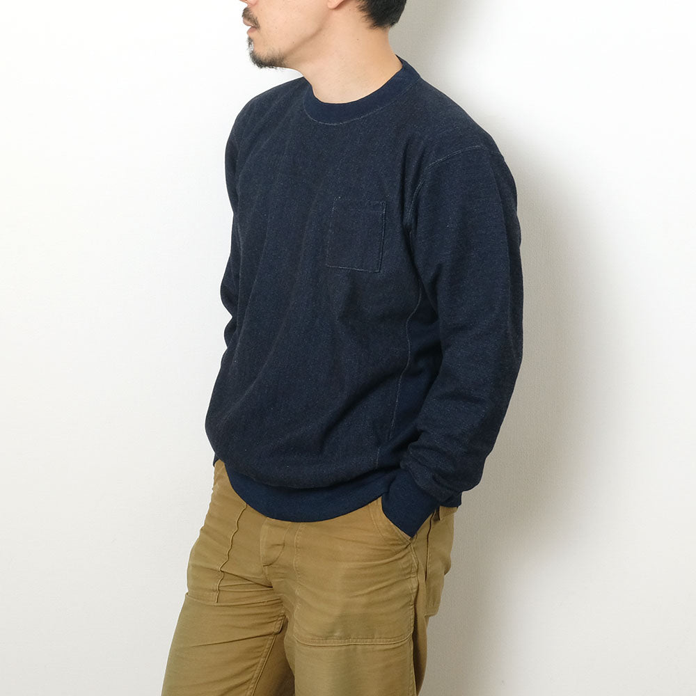 Burgus Plus - Indigo Crew Neck Sweat Shirt - BP24602