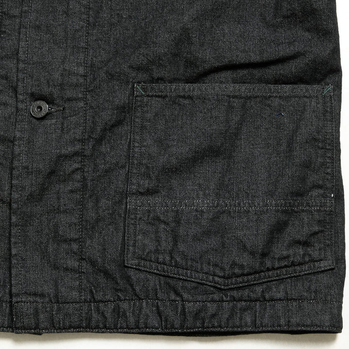 BURGUS PLUS - Blanket Lining 11oz Black Denim Coverall - BP25903
