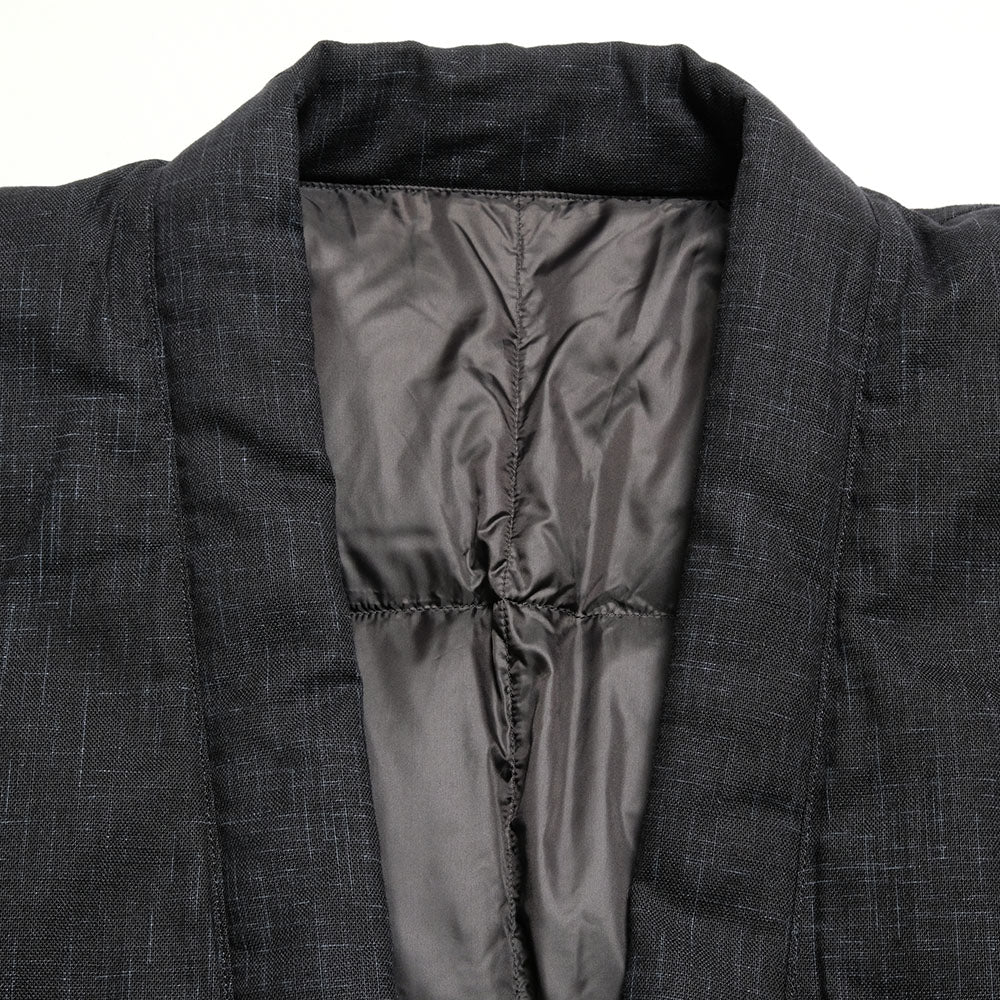 BURGUS PLUS - ZANTER x BURGUS PLUS - Tsumugi Down HAN-TEN - Black Solid - BP25908ZNT-BK