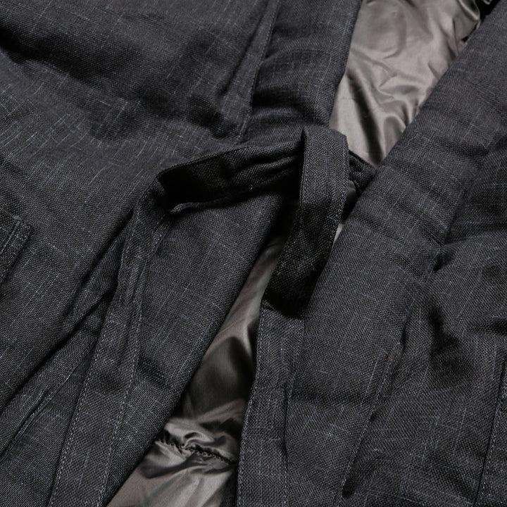 BURGUS PLUS - ZANTER x BURGUS PLUS - Tsumugi Down HAN-TEN - Black Solid - BP25908ZNT-BK