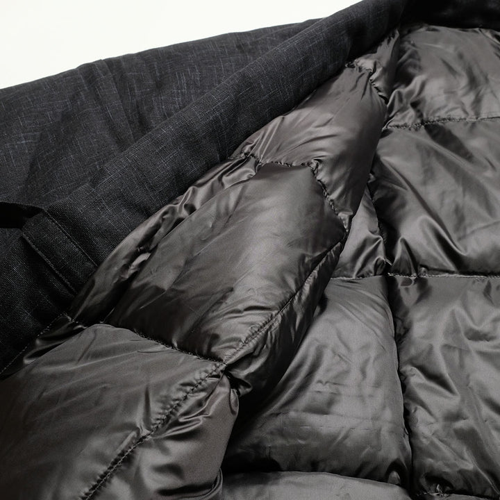 BURGUS PLUS - ZANTER x BURGUS PLUS - Tsumugi Down HAN-TEN - Black Solid - BP25908ZNT-BK