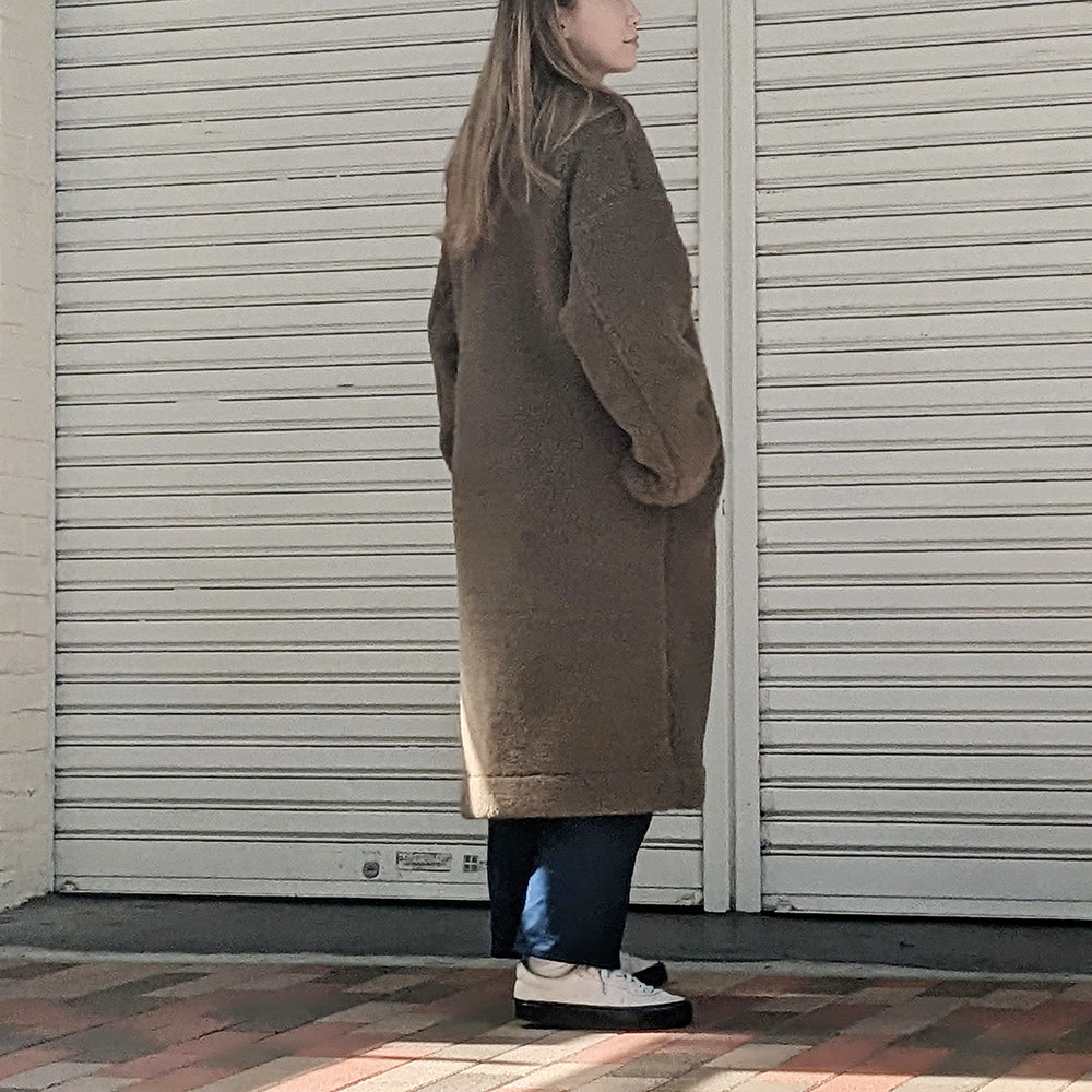 COLDBREAKER - Women's - WOOL NO COLLAR COAT - CB-18-03-23 – Sun