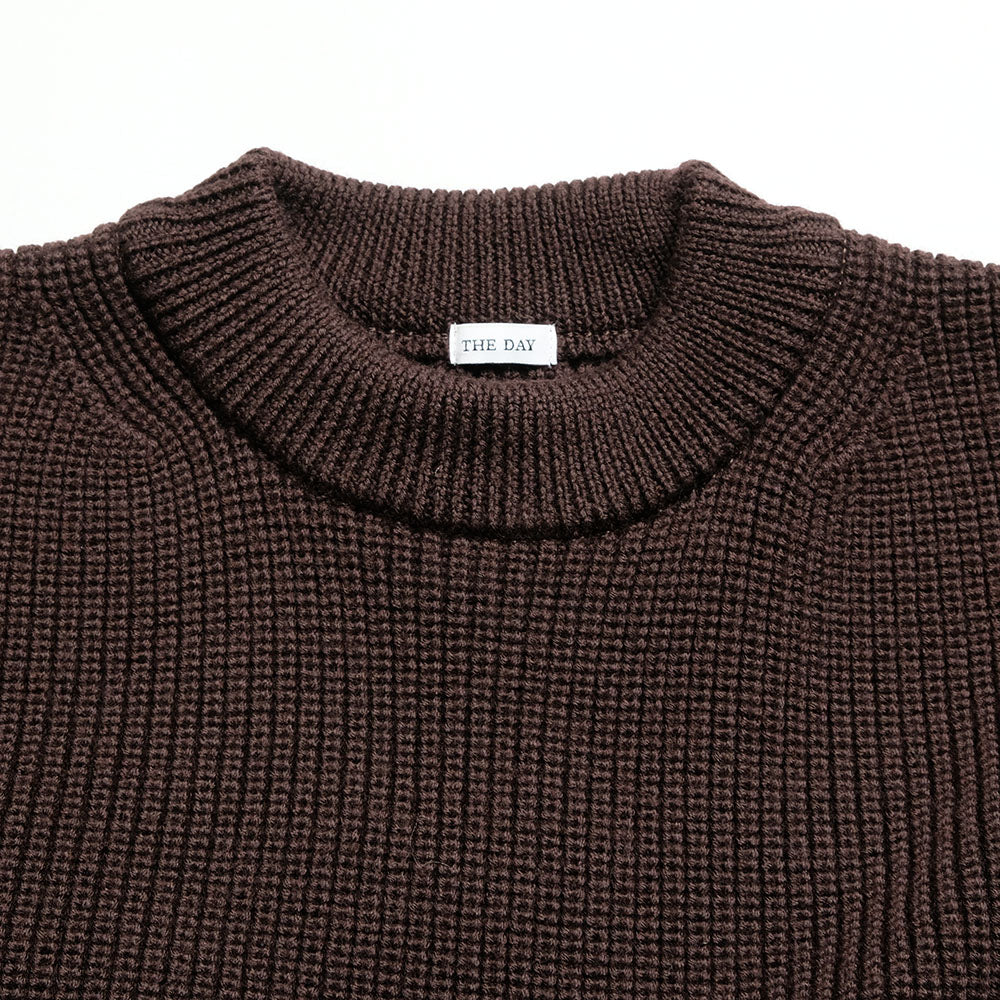 THE DAY - MERINO WOOL CREWNECK KNIT - D25WS-03001