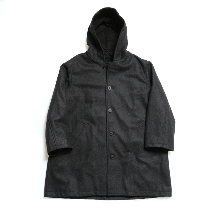 THE DAY - MELTON HOODED COAT - D26AW-05001
