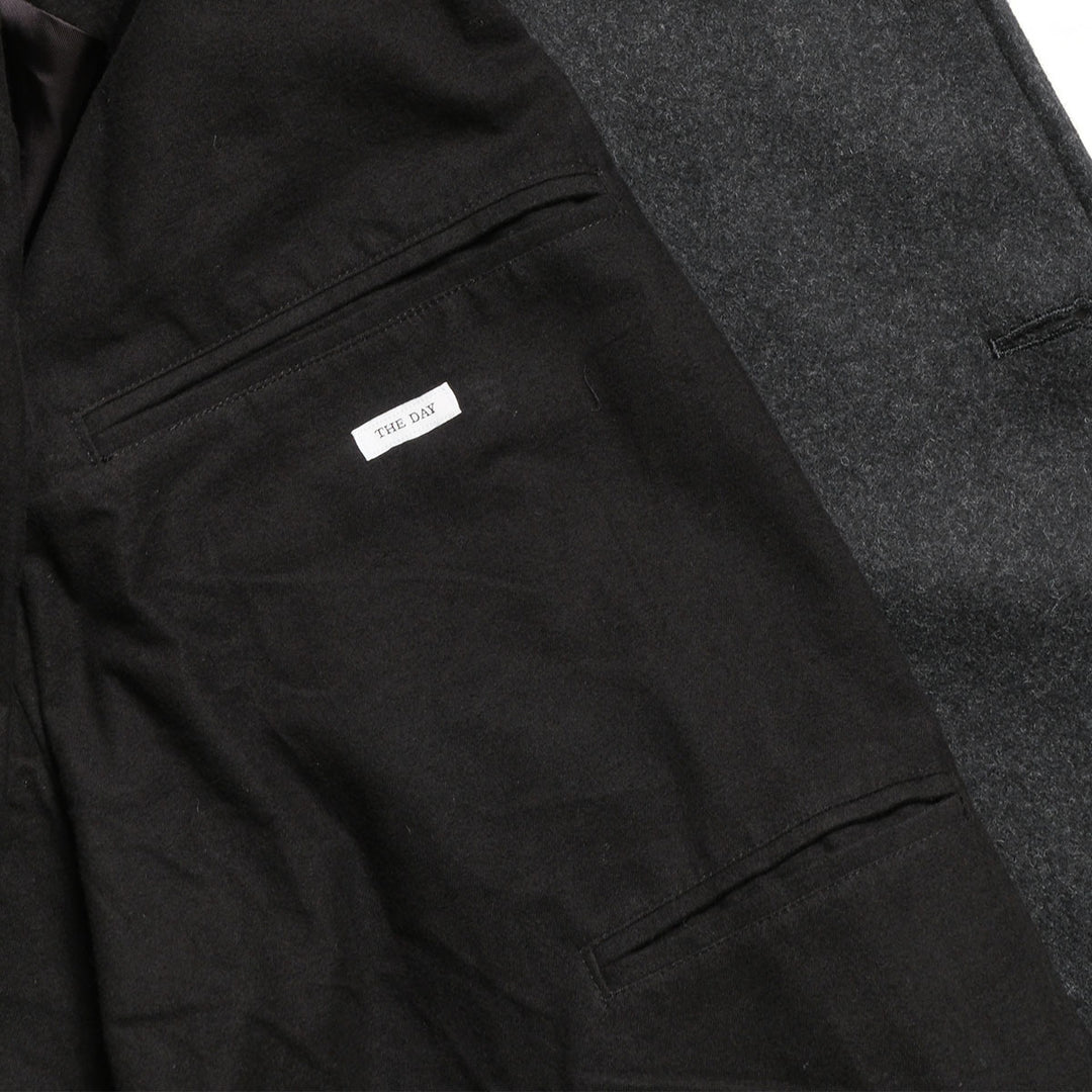 THE DAY - MELTON HOODED COAT - D26AW-05001