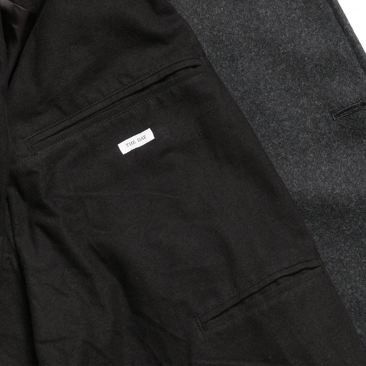THE DAY - MELTON HOODED COAT - D26AW-05001