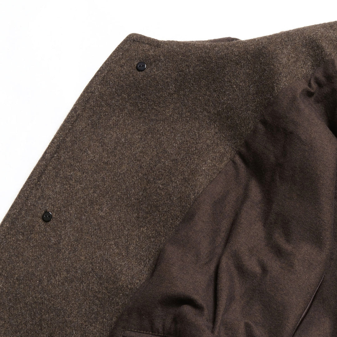 THE DAY - MELTON HOODED COAT - D26AW-05001