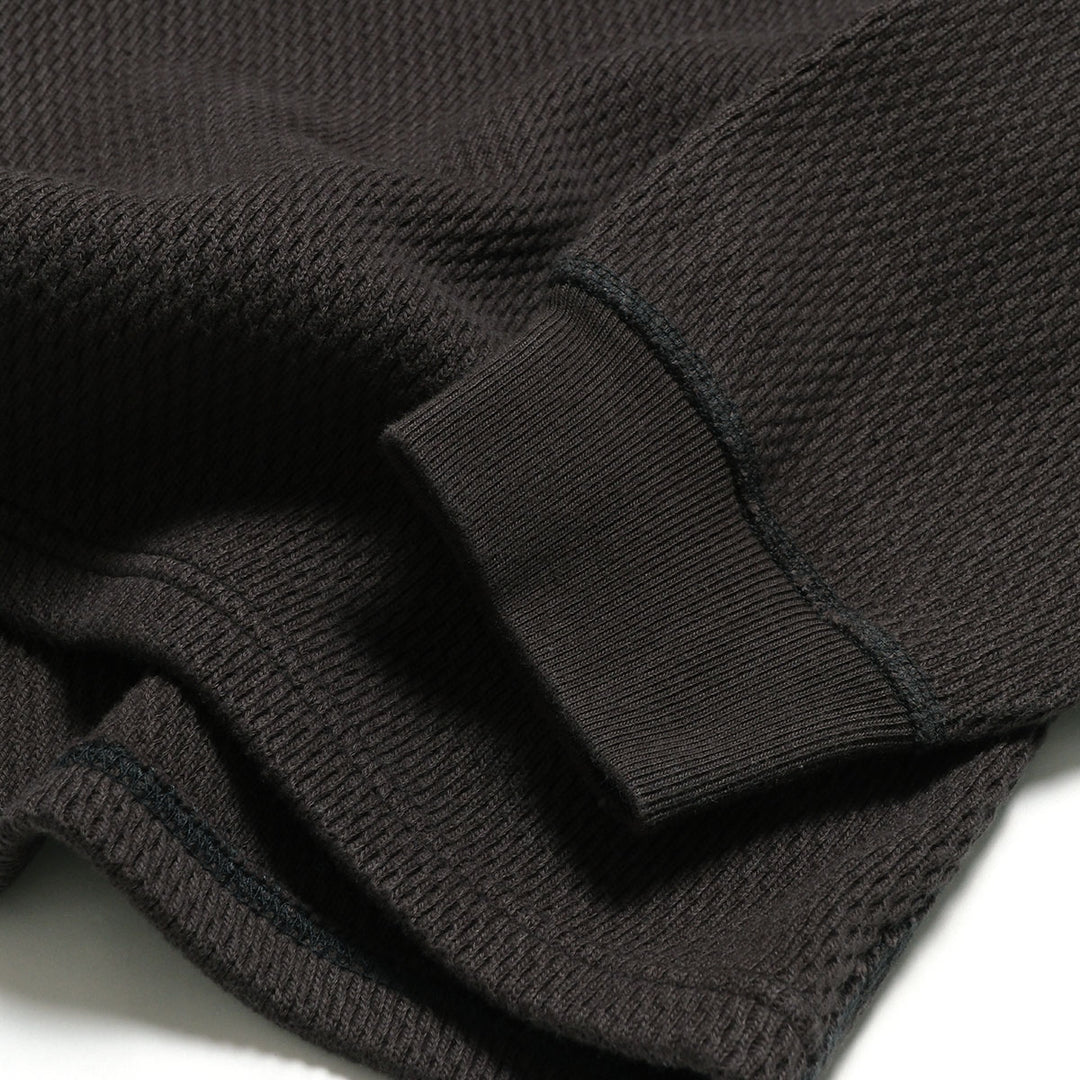 GOLD - HEAVY THERMAL HENLEY NECK SHIRT - GL69772