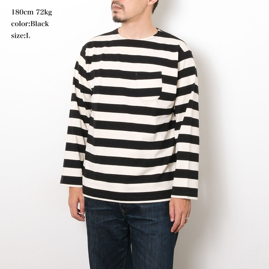 BURGUS PLUS - Relax Basque Shirt - Stripe - HBP-033BD