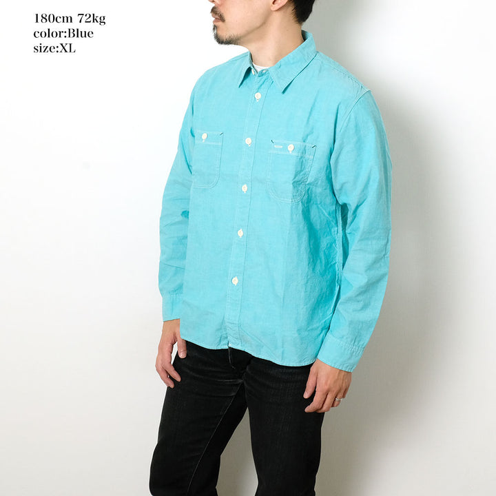 BURGUS PLUS - Chambray Work Shirt - HBP-300CH