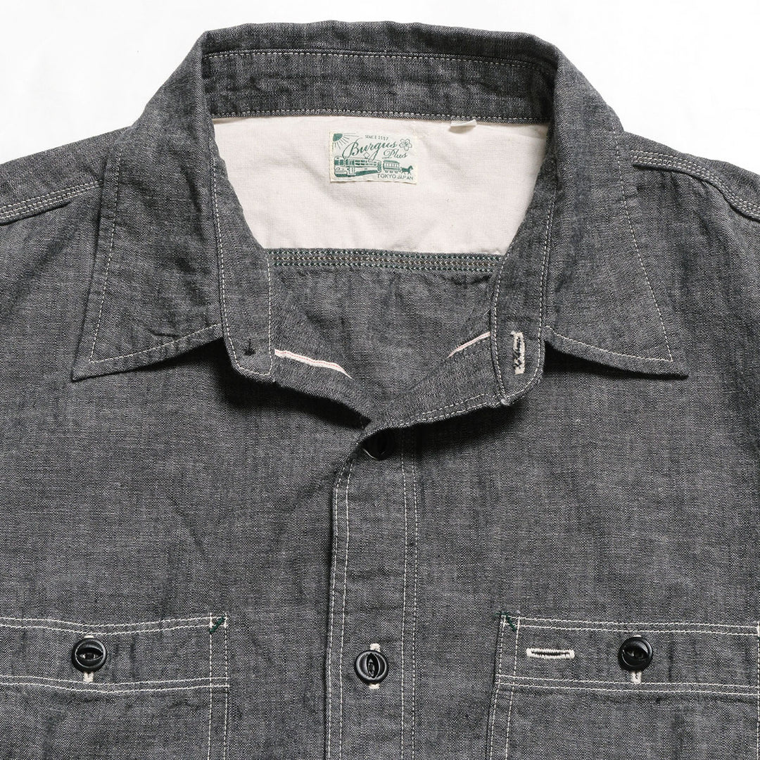 BURGUS PLUS - Chambray Work Shirt - HBP-300CH