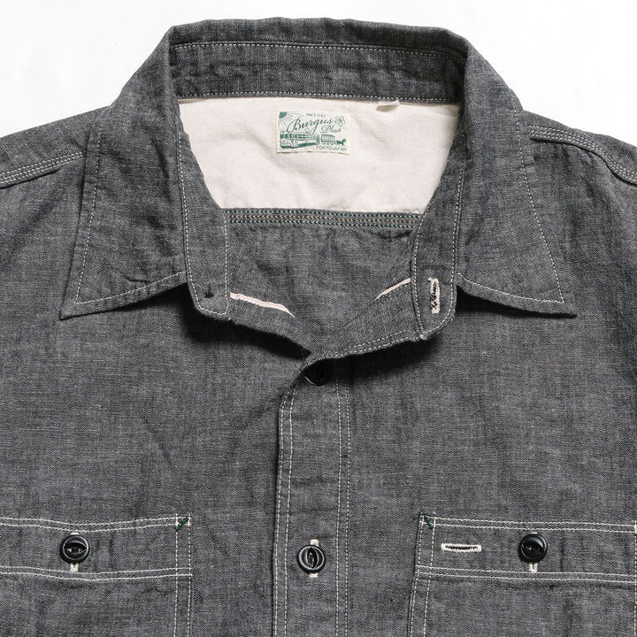 BURGUS PLUS - Chambray Work Shirt - HBP-300CH
