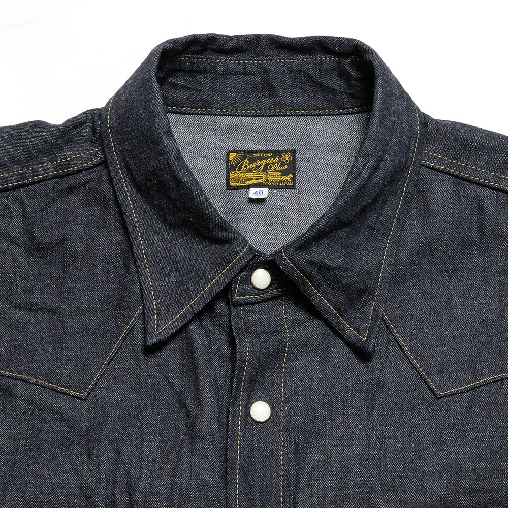 BURGUS PLUS - 8oz Denim Western Shirt - HBP-301WS