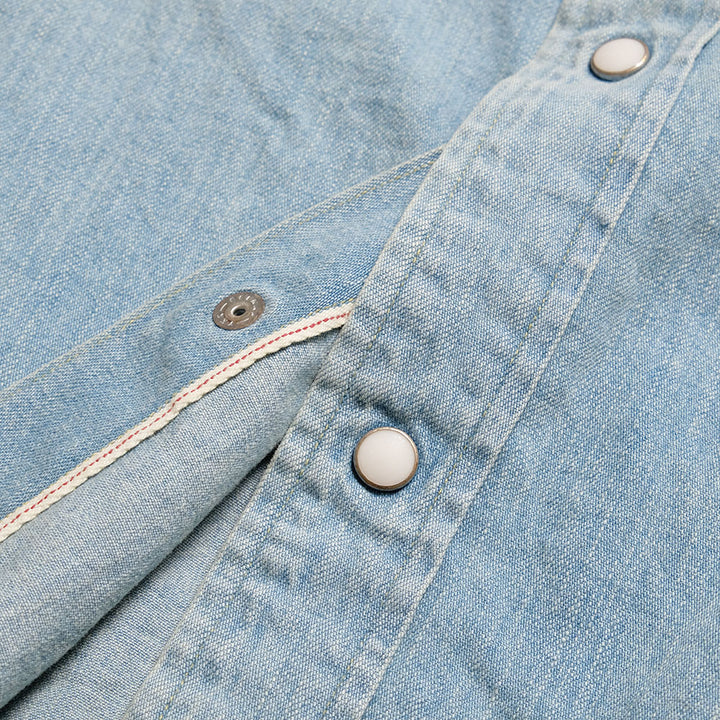 BURGUS PLUS - 8oz Denim Western Shirt - Super Light Used - HBP-301WS-SLU