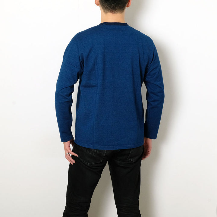 BURGUS PLUS - Indigo Long Sleeve T-Shirt - HBP-032