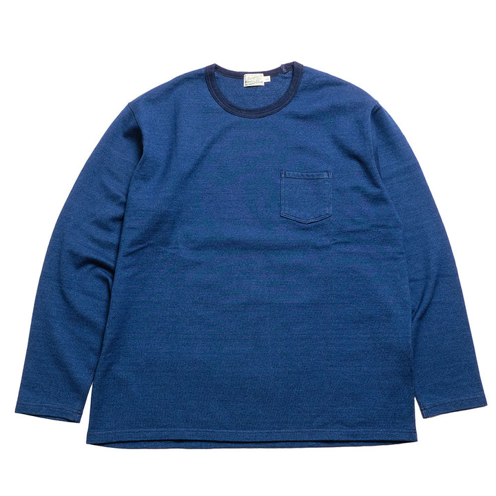 BURGUS PLUS - Indigo Long Sleeve T-Shirt - HBP-032