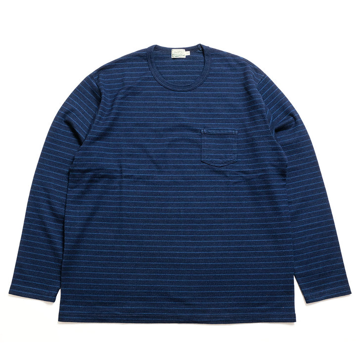 BURGUS PLUS - Indigo Long Sleeve T-Shirt - HBP-032