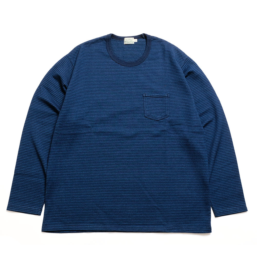 BURGUS PLUS - Indigo Long Sleeve T-Shirt - HBP-032