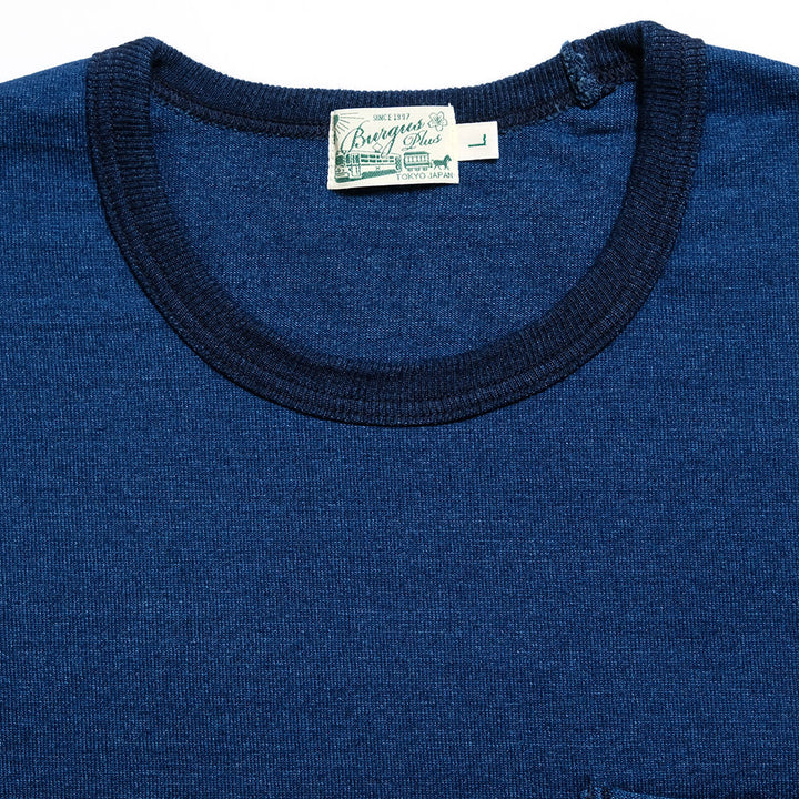 BURGUS PLUS - Indigo Long Sleeve T-Shirt - HBP-032