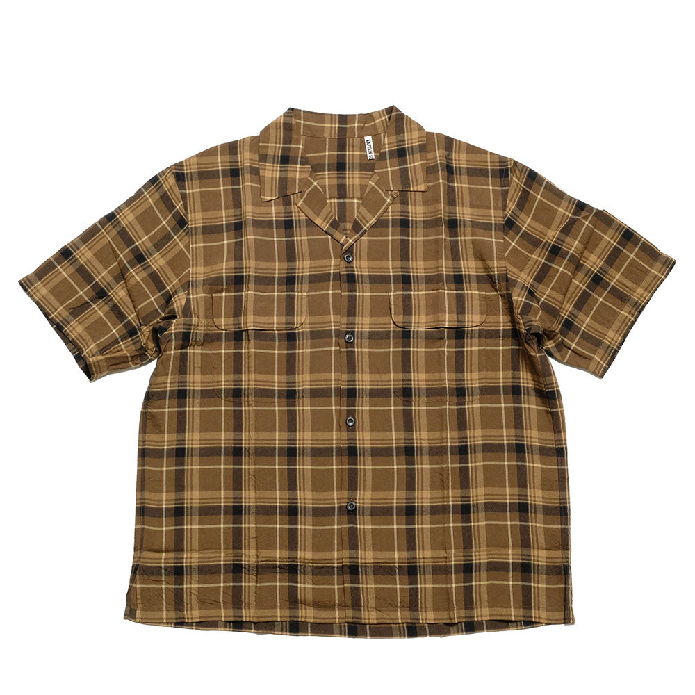 KAPTAIN SUNSHINE - Short Sleeve Open Collar Shirt - KS24SSH10