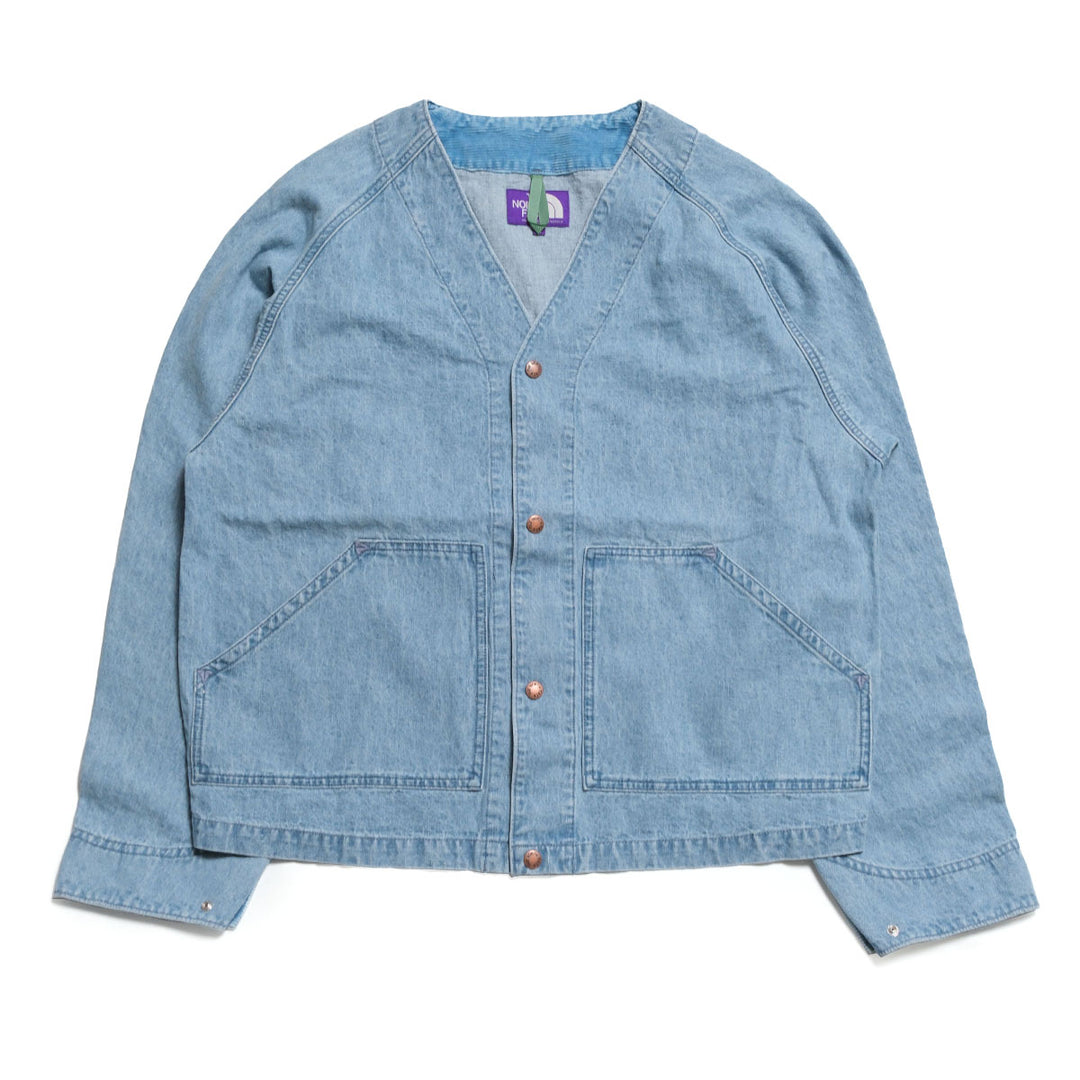 THE NORTH FACE PURPLE LABEL - Linen Cotton Denim Field Cardigan - N26FA028-IB