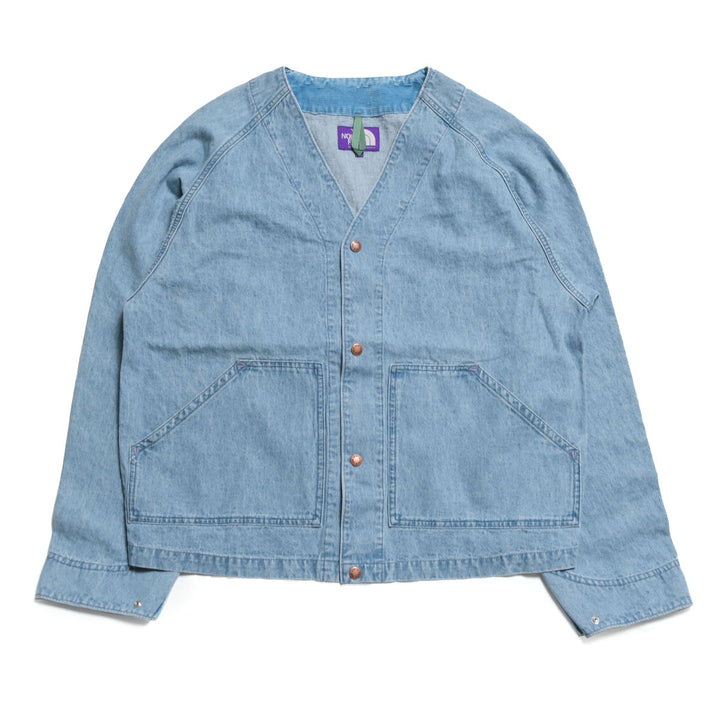THE NORTH FACE PURPLE LABEL - Linen Cotton Denim Field Cardigan - N26FA028-IB
