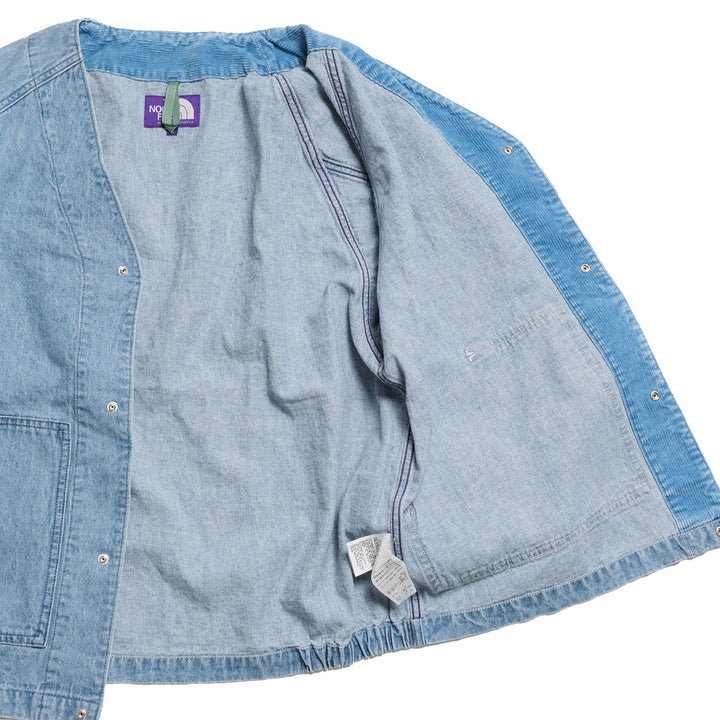 THE NORTH FACE PURPLE LABEL - Linen Cotton Denim Field Cardigan - N26FA028-IB