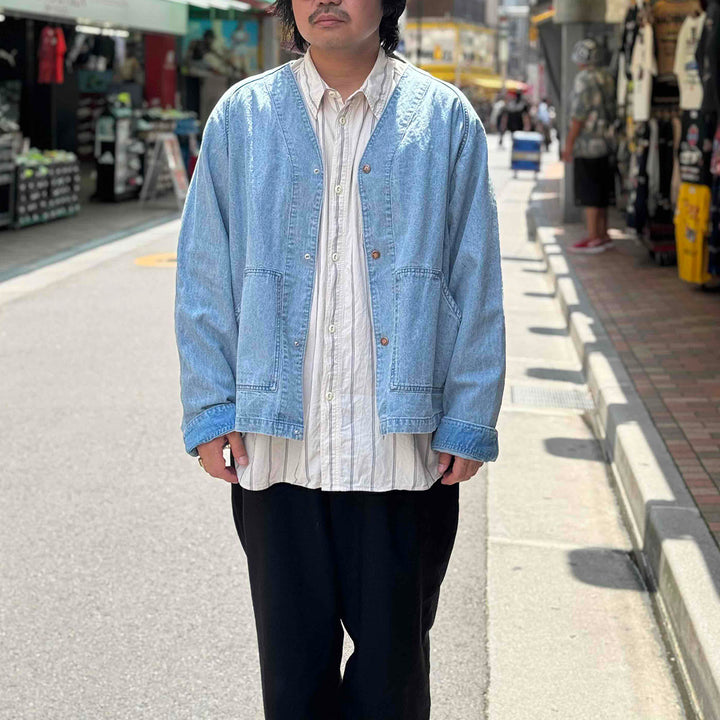 THE NORTH FACE PURPLE LABEL - Linen Cotton Denim Field Cardigan - N26FA028-IB