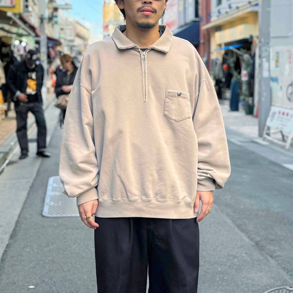 THE NORTH FACE PURPLE LABEL - Garment Dyed Field Half Zip