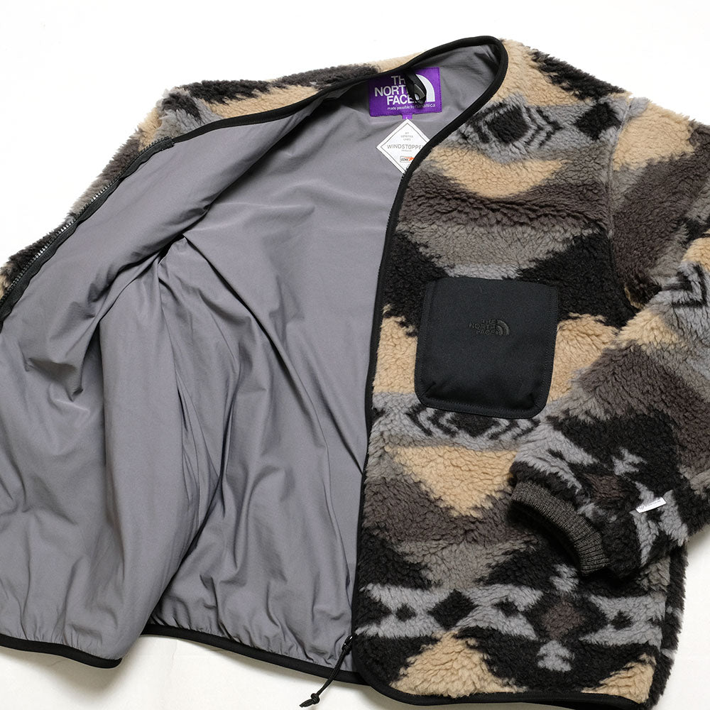 THE NORTH FACE PURPLE LABEL - NP Wool Boa WINDSTOPPER Field Cardigan - NA2354N
