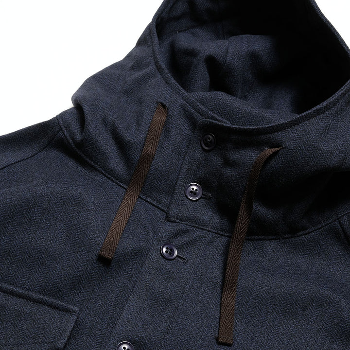 MODMNT - TWEED KNIT HOODED SHIRT - NA25F1I014