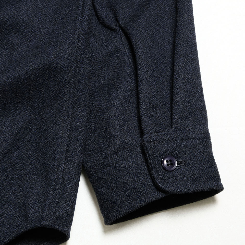 MODMNT - TWEED KNIT HOODED SHIRT - NA25F1I014