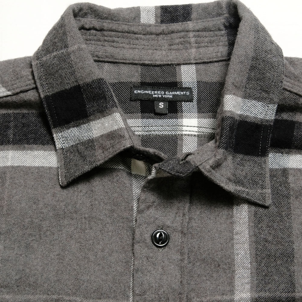Engineered Garments - Work Shirt - Cotton Brushed Big Plaid - RV019
