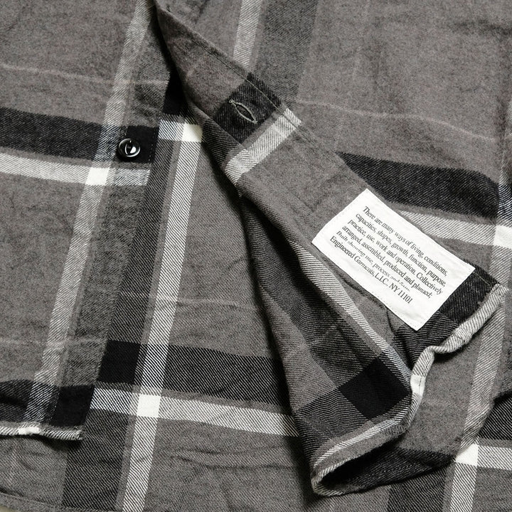 Engineered Garments - Work Shirt - Cotton Brushed Big Plaid - RV019