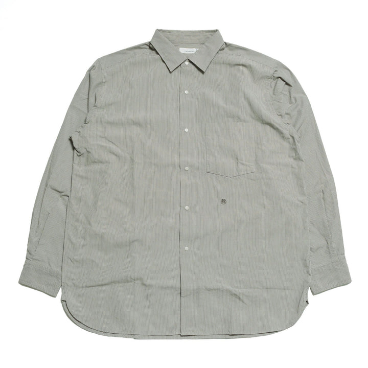 nanamica - Regular Collar Striped Wind Shirt - S26FG062