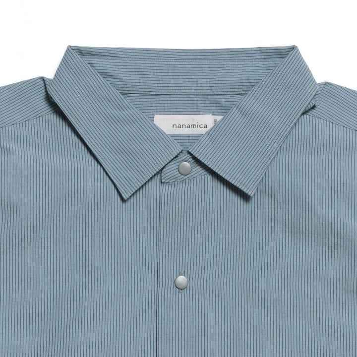 nanamica - Regular Collar Striped Wind Shirt - S26FG062