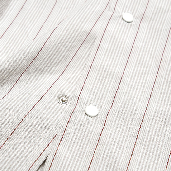 nanamica - Regular Collar Stripe Wind Shirt - S26SG086