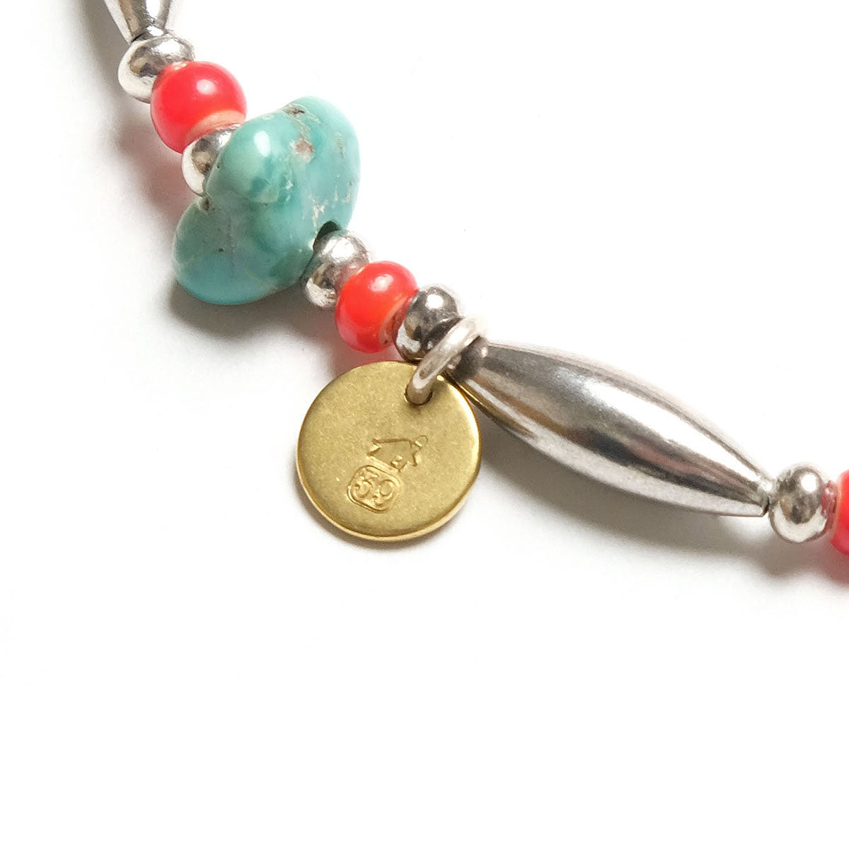 SUN HOUSE - Exclusive】SunKu - Pipe Beads Bracelet - White heart