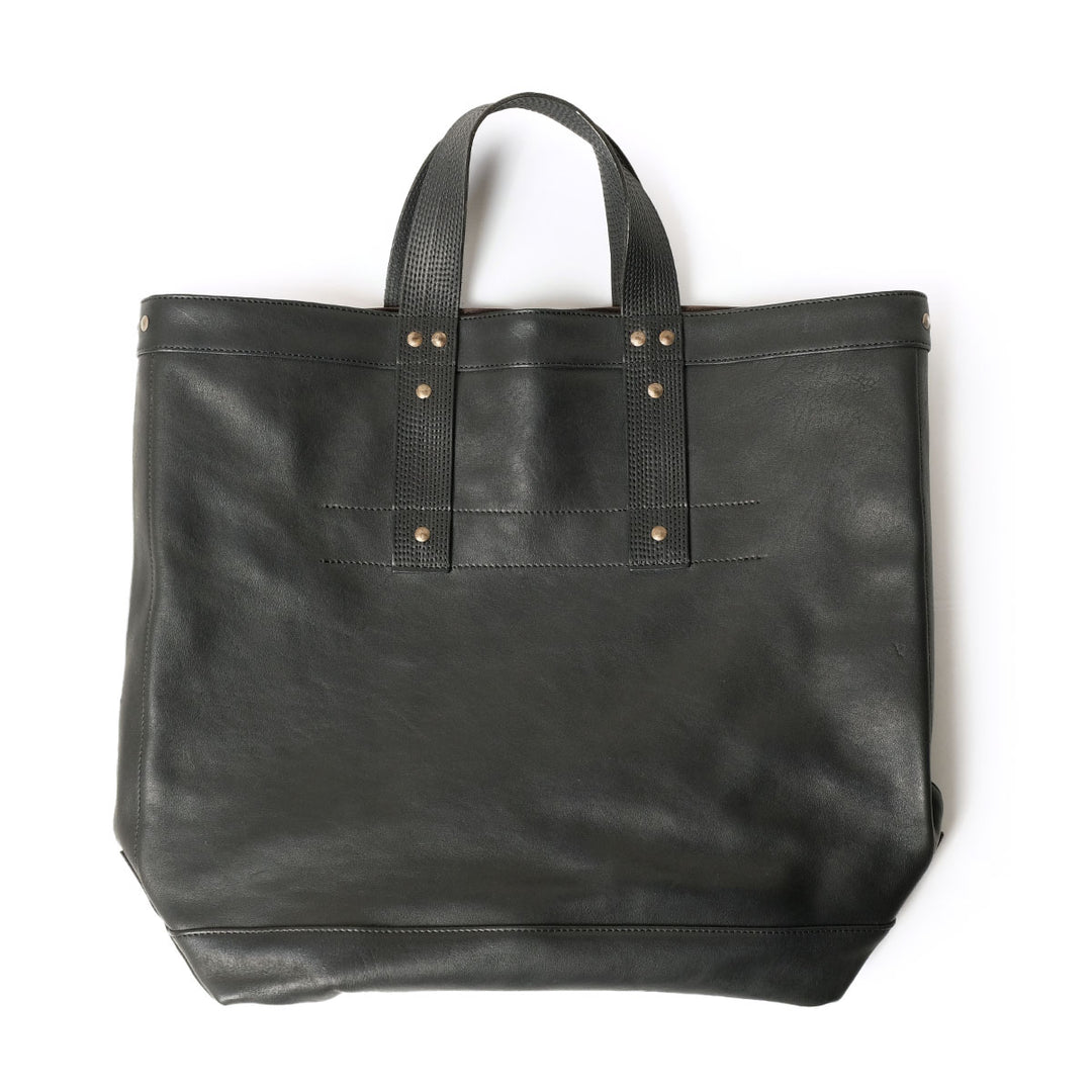 T.T - LOT.023 - COAL BAG HORSE LEATHER - BLACK LEATHER - TTSS26023-LBK