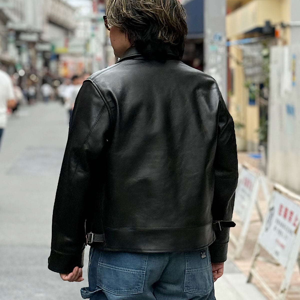 T.T - LOT.802 - COSSACK LEATHER JACKET - BLACK - TTSS26802 – Sun