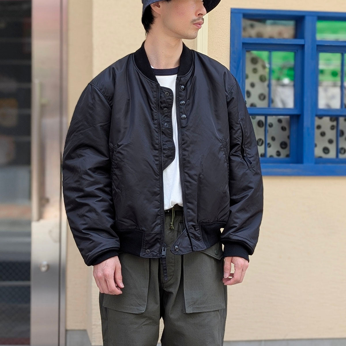 H*n様 ENGINEERED GARMENTS AVIATOR JACKET Engineered Garments - Aviator Jacket - Flight Satin Nylon - TX237