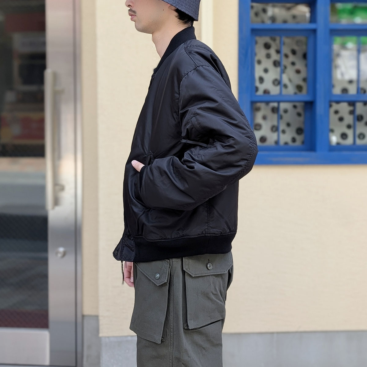 Engineered Garments - Aviator Jacket - Flight Satin Nylon - TX237